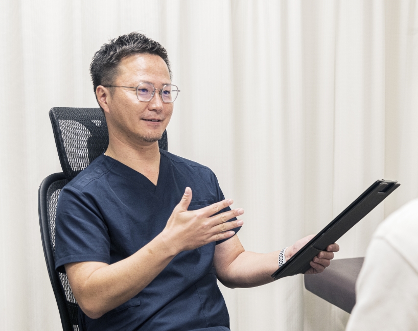 明るく笑顔で仕事に向き合い、患者様のお悩みに真摯に対応いたします。